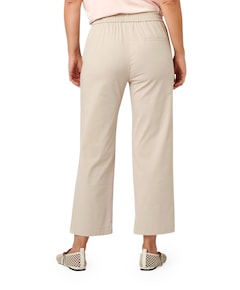 Scarlet Wide Leg 6/8 dames broek beige