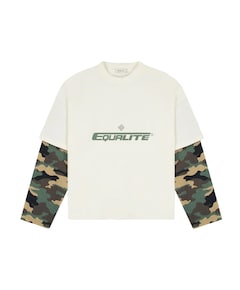 Uniseks longsleeve ecru