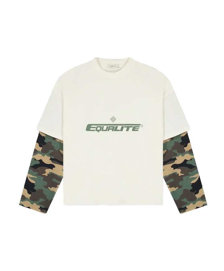 Uniseks longsleeve ecru