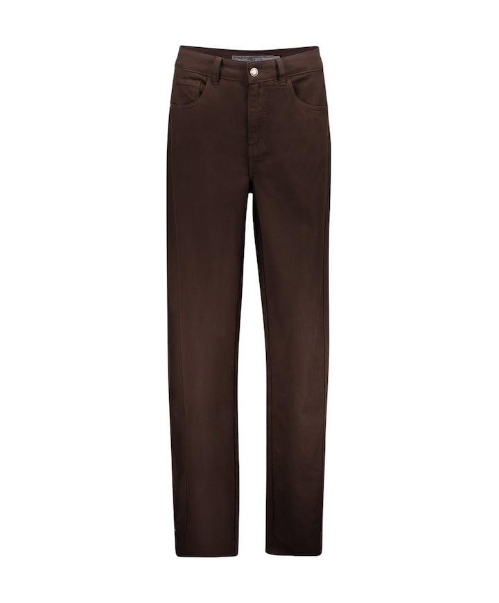 Balloon + snaps dames jeans bruin