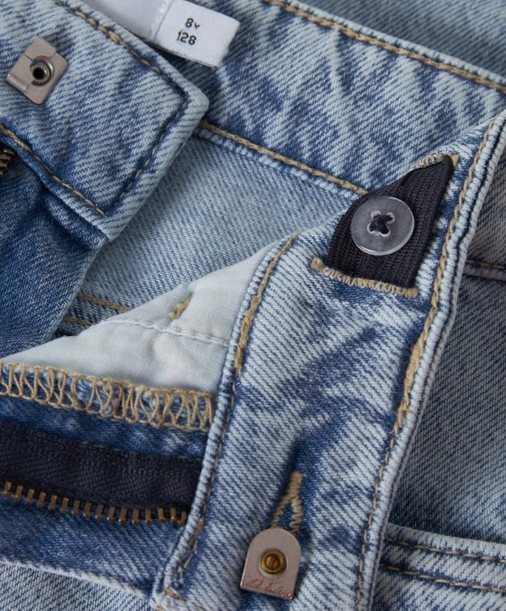 NKMRYAN REG L DNM 6750-DM NO jongens korte broek blauw