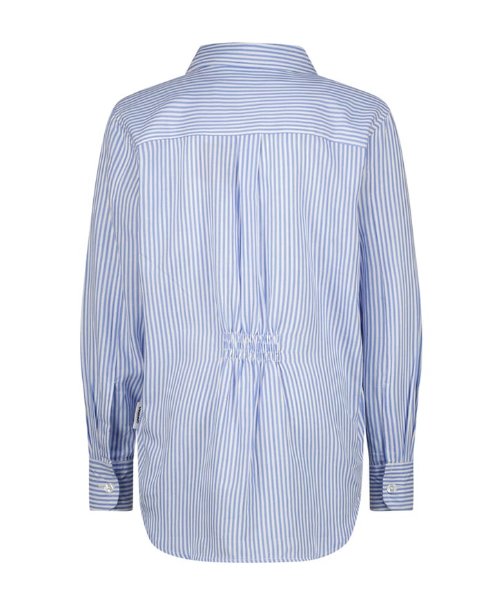 Blouse lange mouw blauw