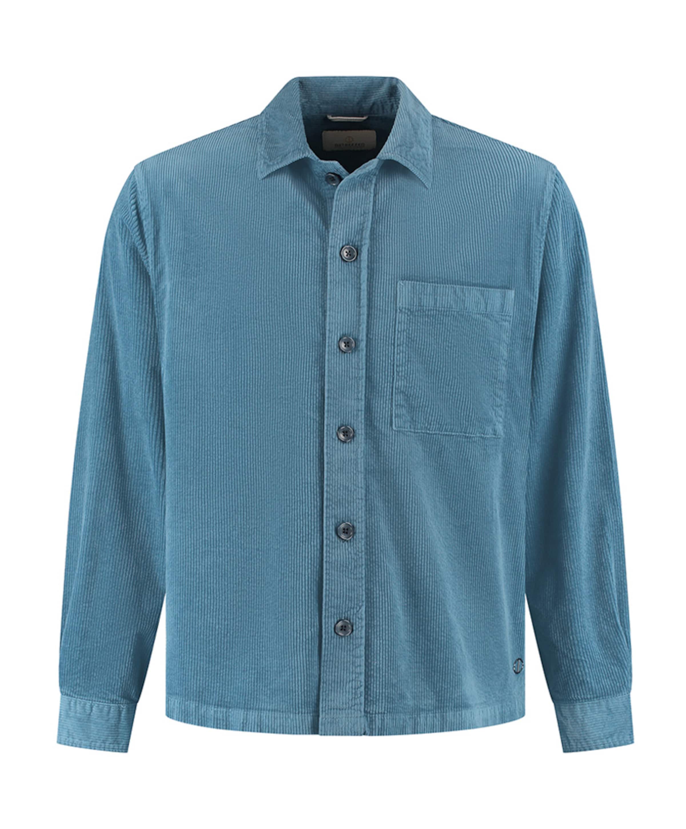 Heren overshirt blauw