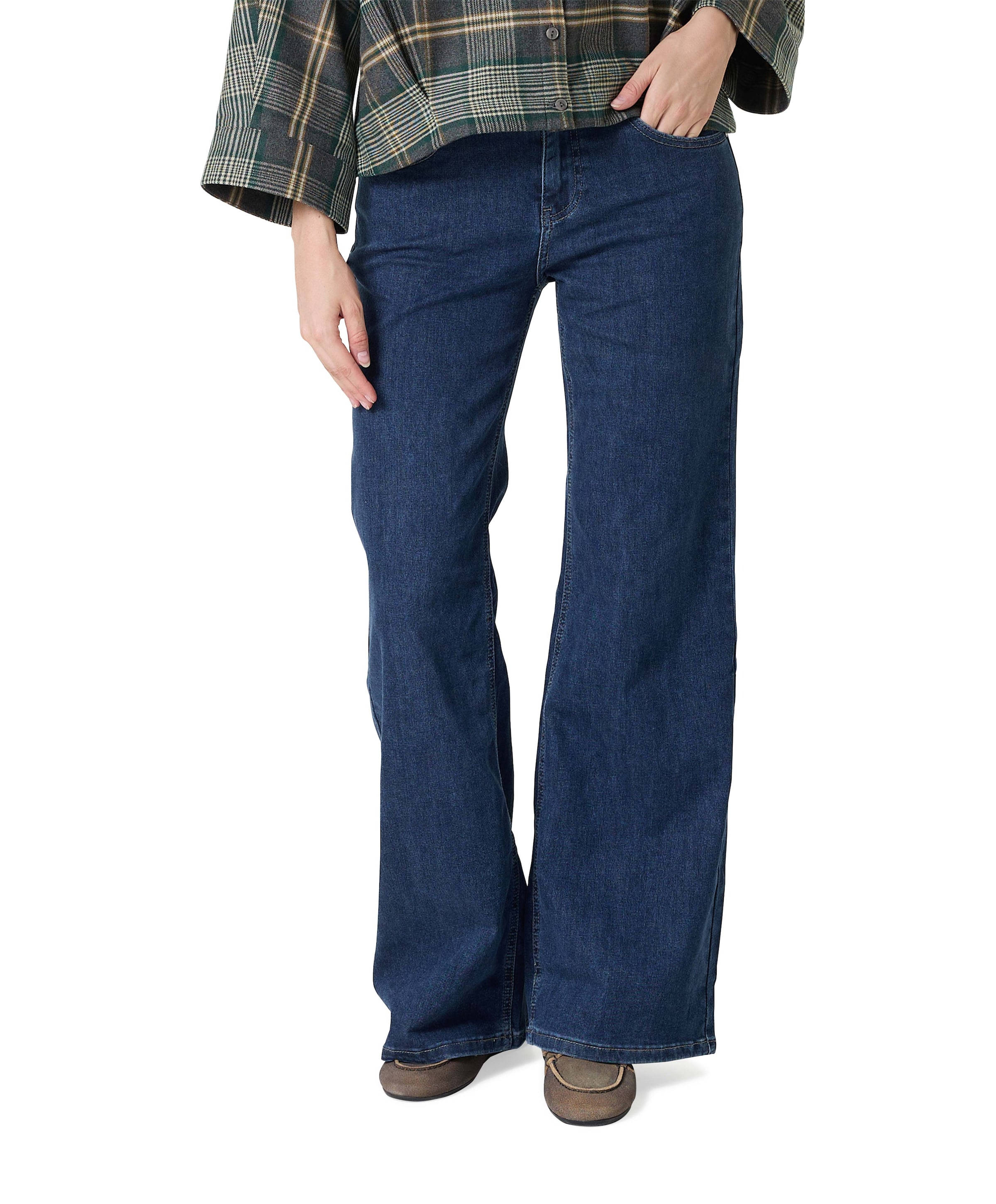 Brielle dark stone dames jeans blauw