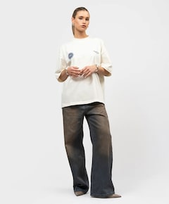 Uniseks t-shirt ecru