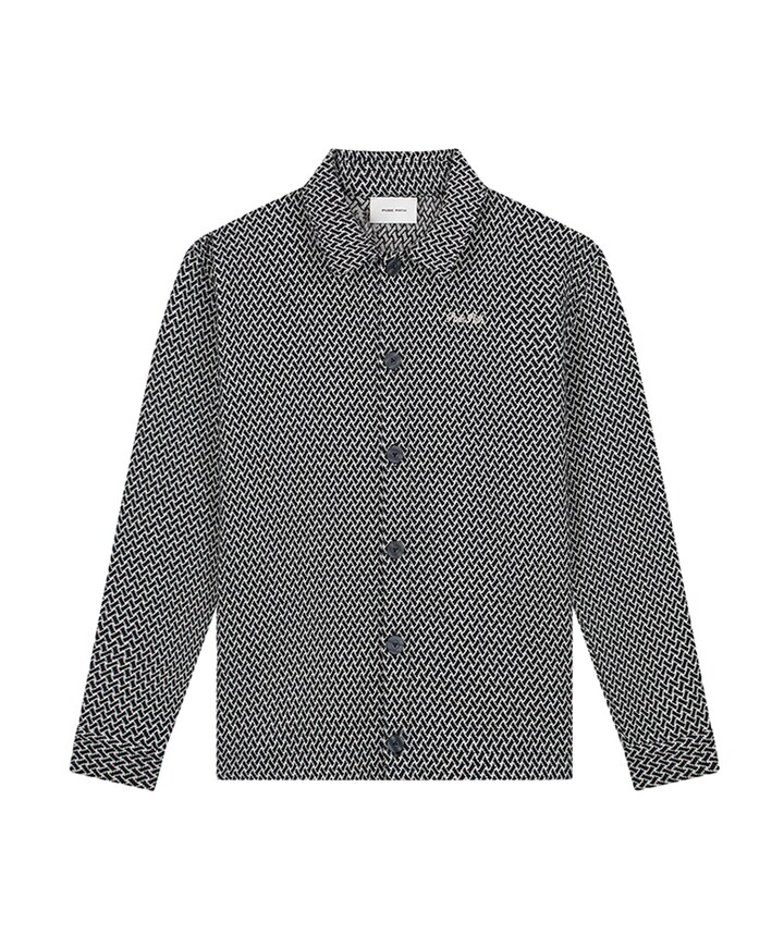 Heren overshirt blauw