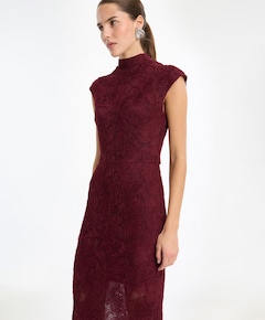 Dames jurk bordeaux