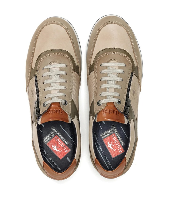 heren sneakers beige