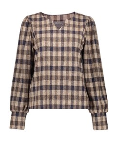 Dames blouse bruin