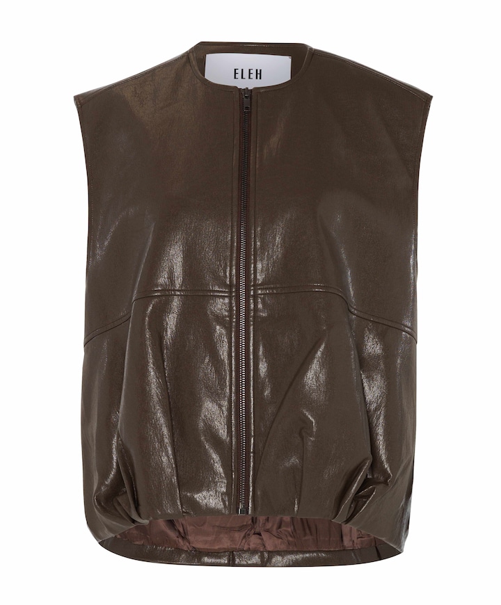 Dames gilet bruin