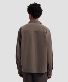 Heren overshirt bruin