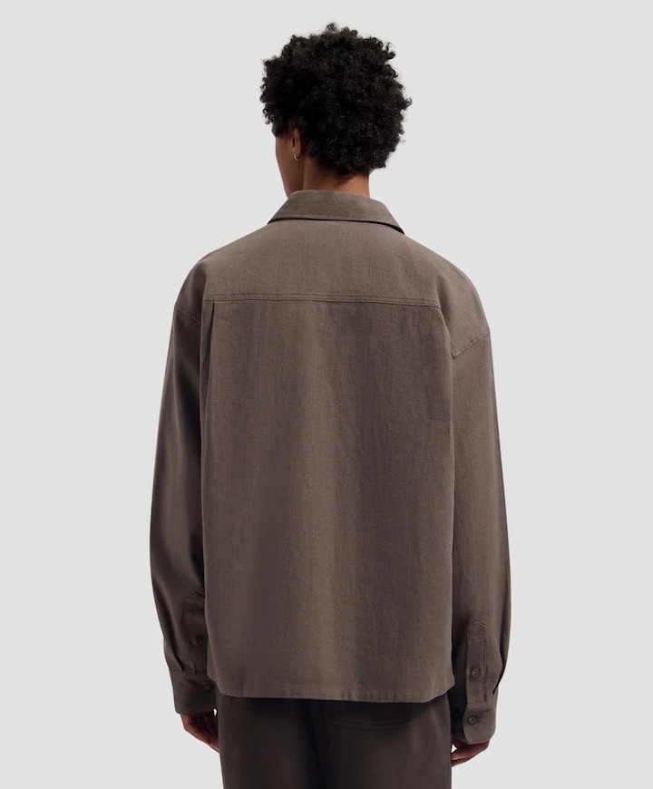Heren overshirt bruin