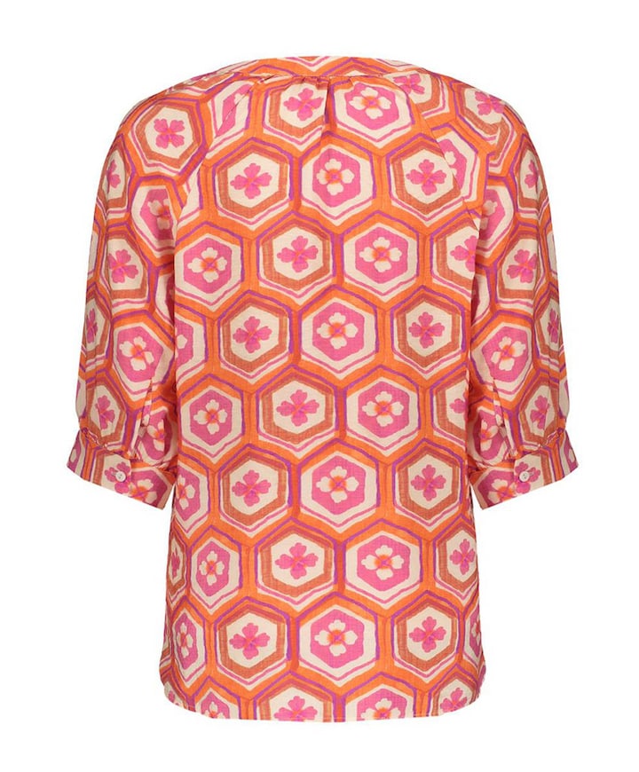 Dames blouse oranje