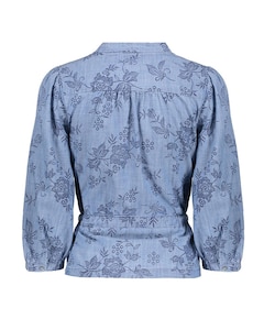 Dames blouse blauw