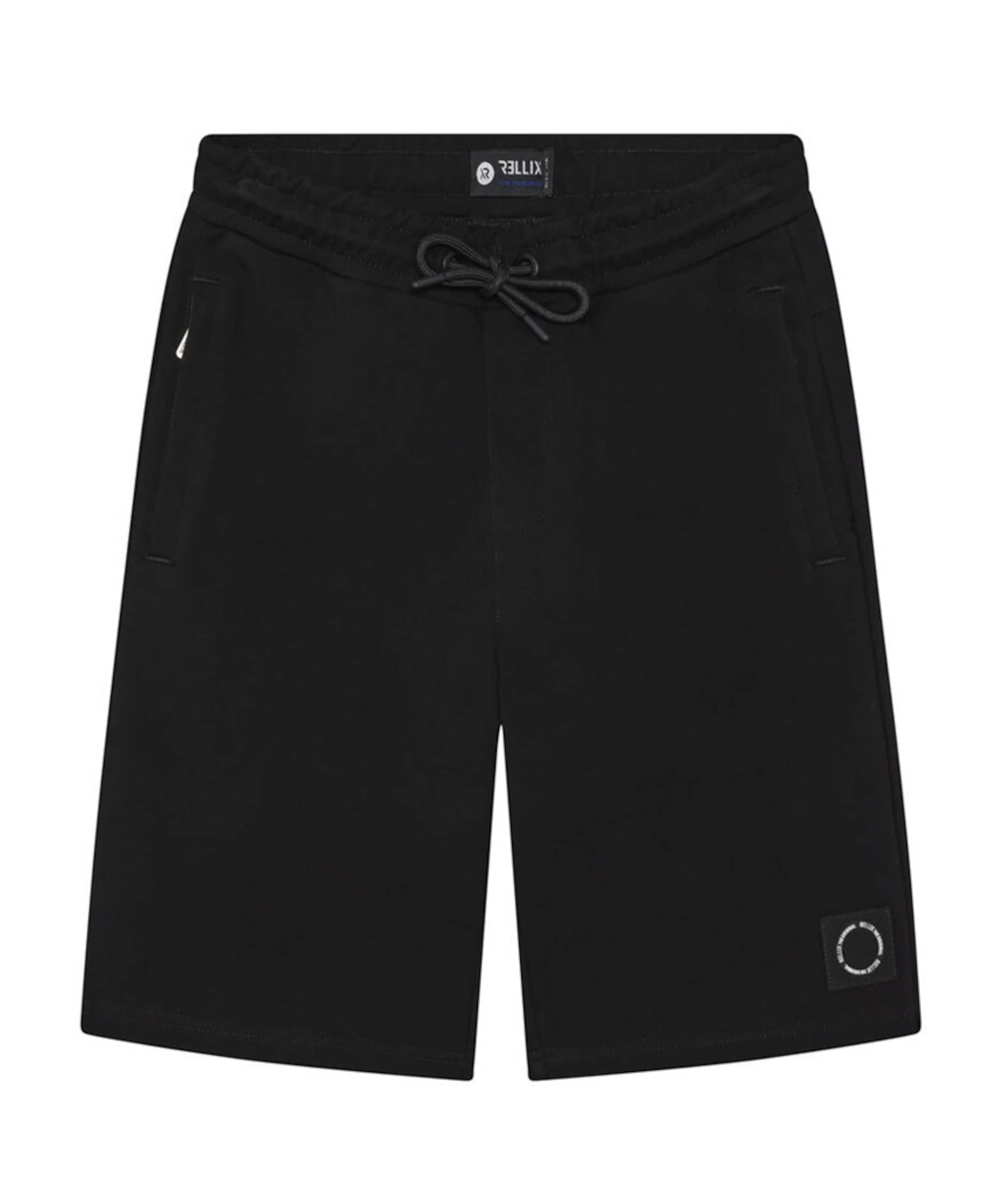 basic zip jongens korte broek zwart