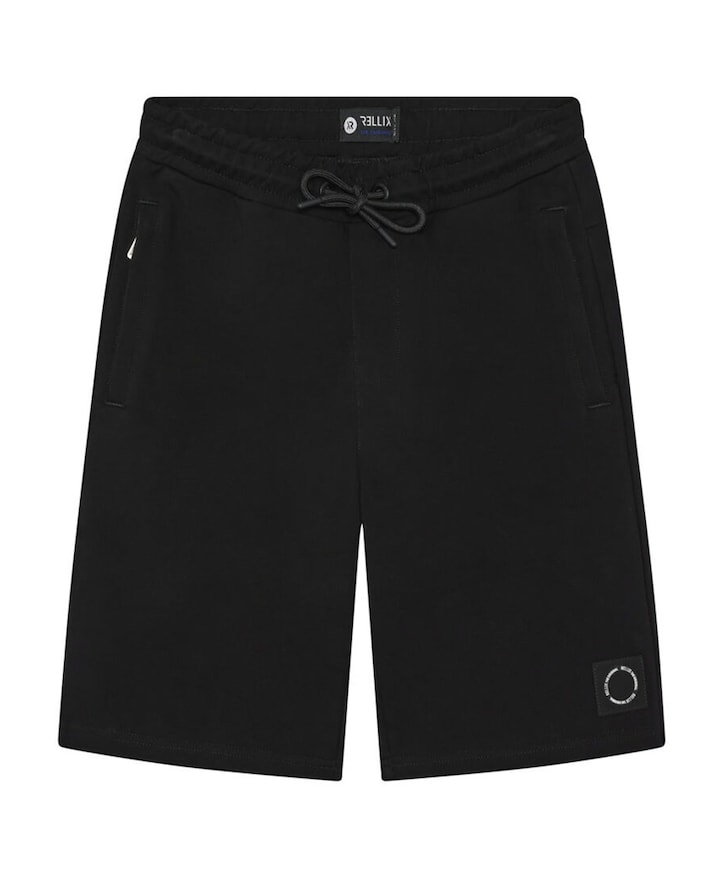 basic zip jongens korte broek zwart