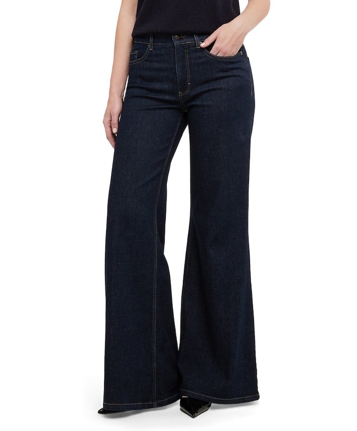 WIDE dames jeans blauw