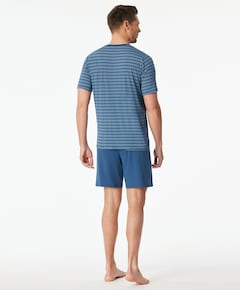 Heren pyjamaset blauw