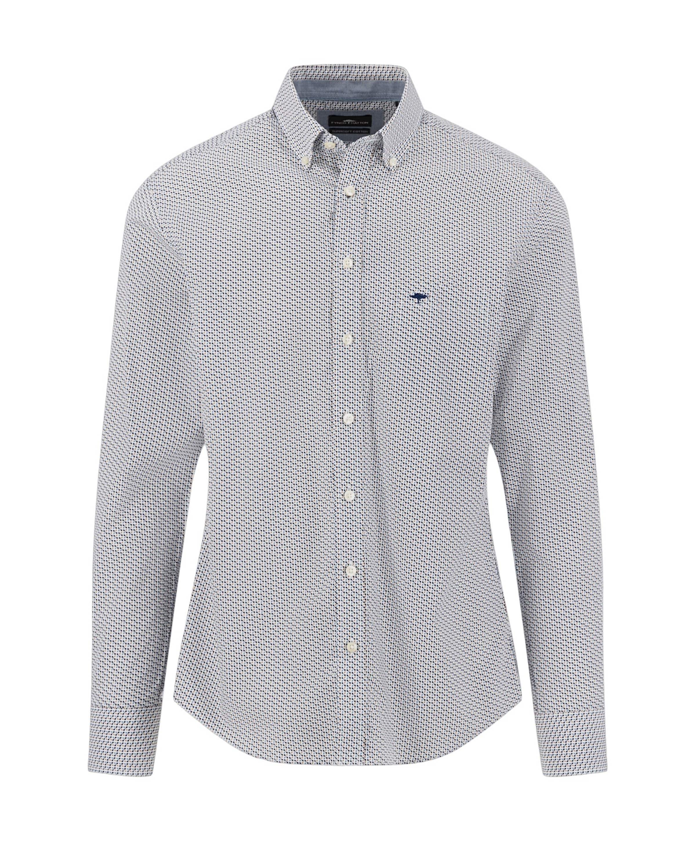 Heren overhemd lange mouw beige