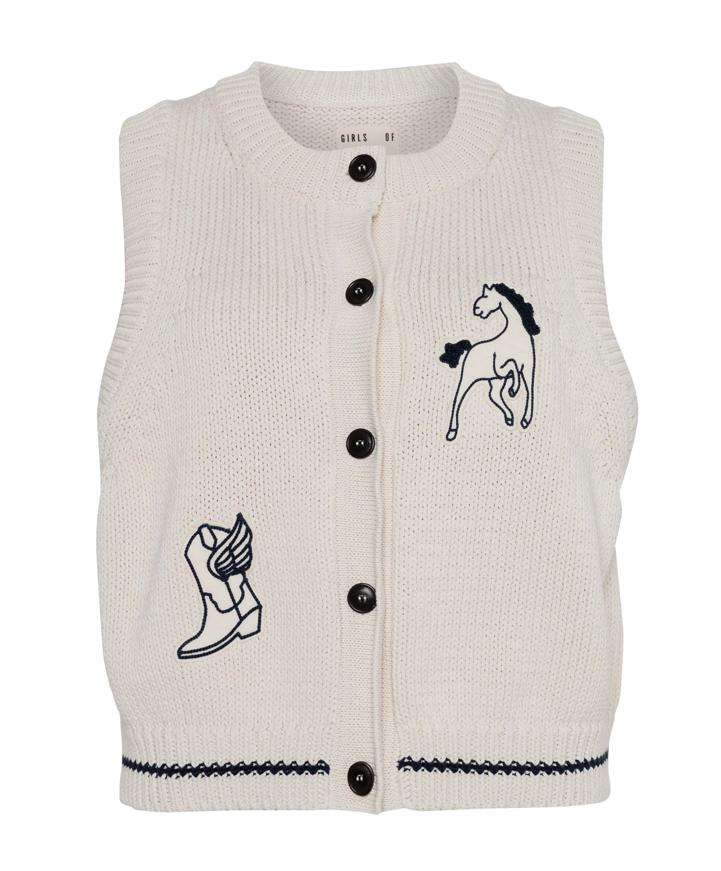 Dames gilet ecru