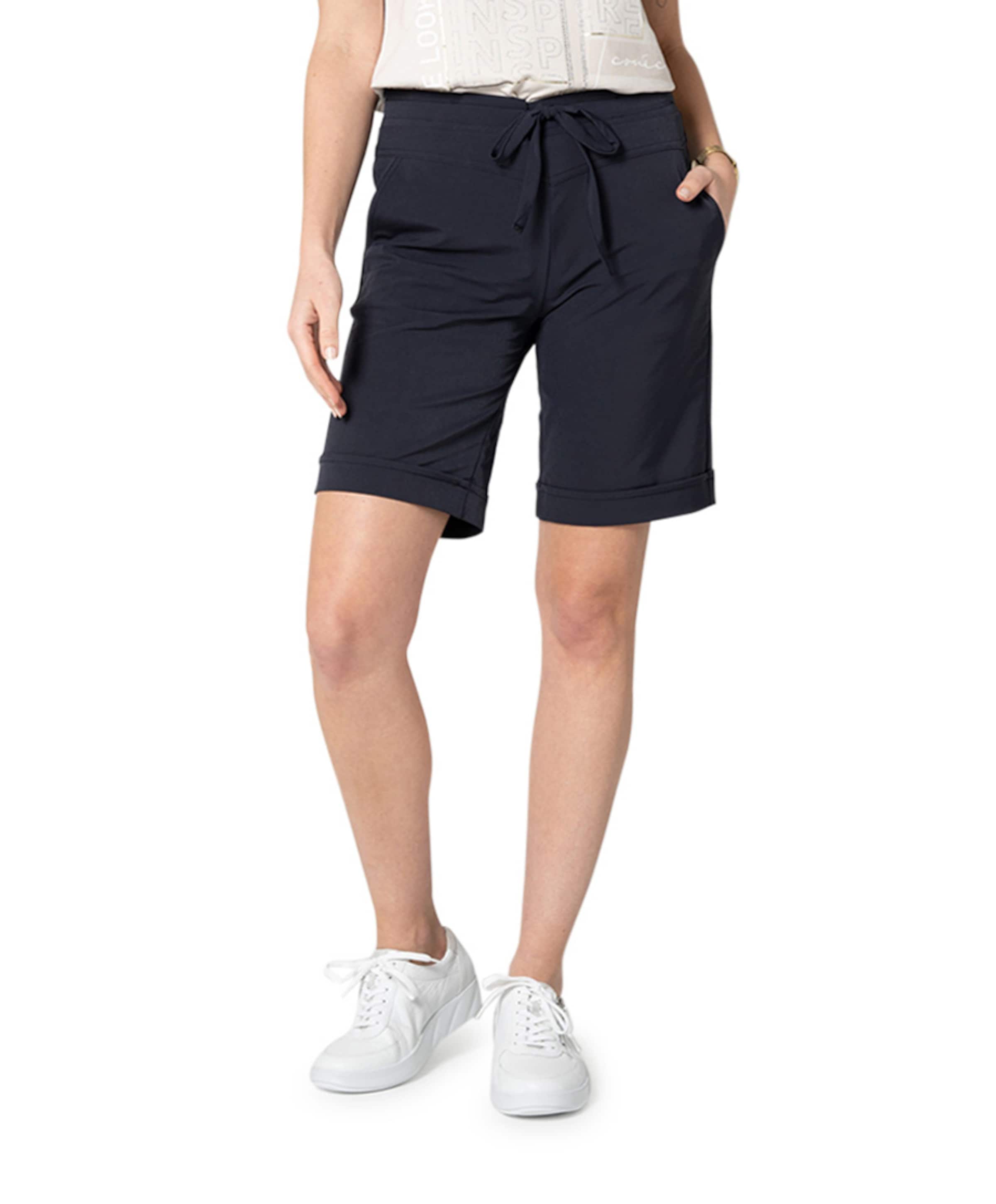 travel uni dames korte broek blauw