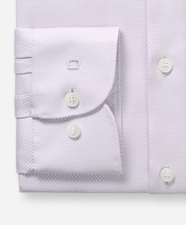 Heren overhemd lange mouw paars