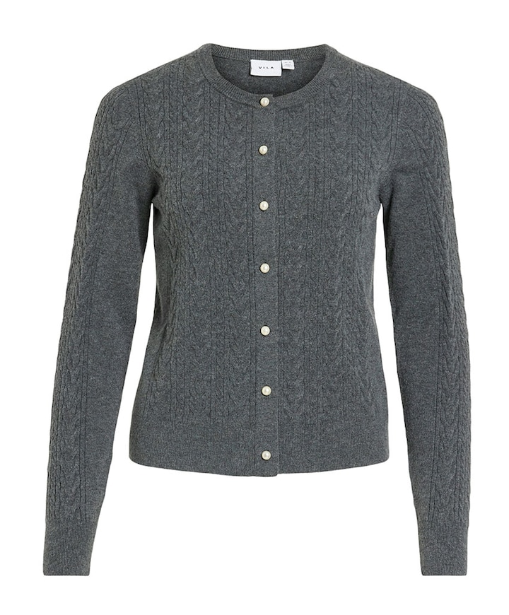 Dames vest grijs