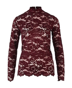 Dames top bordeaux