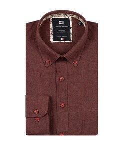 Overhemd lange mouw bordeaux