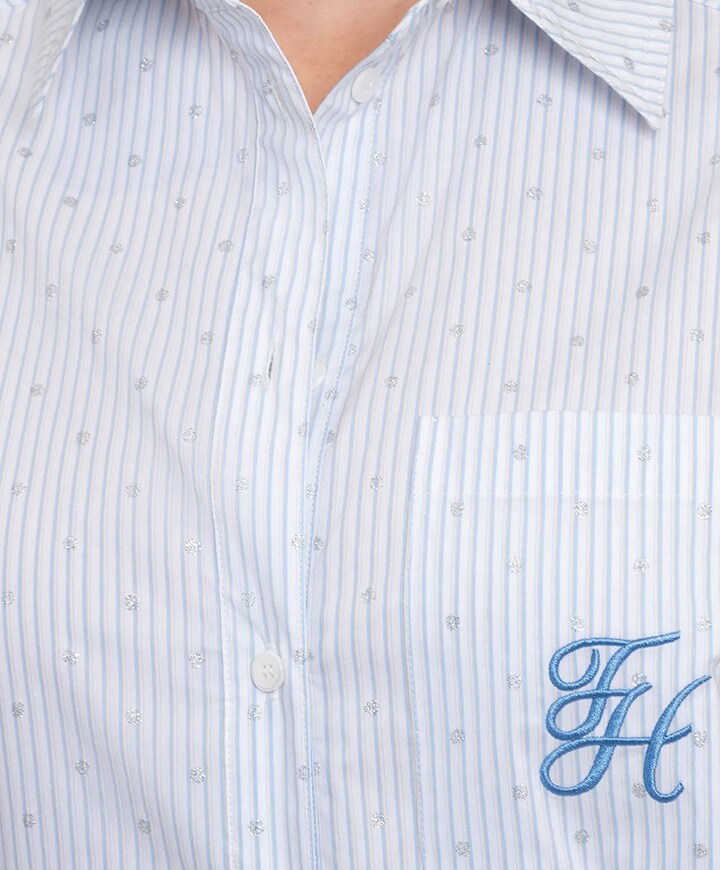 Dames blouse blauw