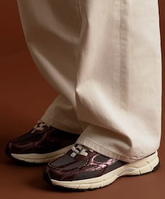 The Re-Run Cracked dames sneakers bordeaux