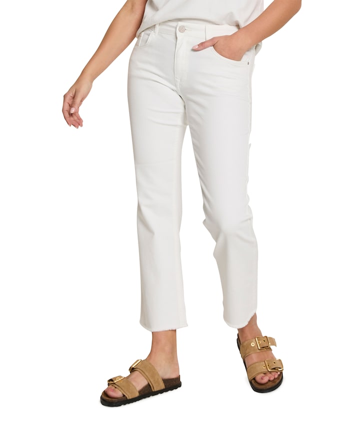 Mila (Mini Flare) - Color Denim - 0 dames jeans wit