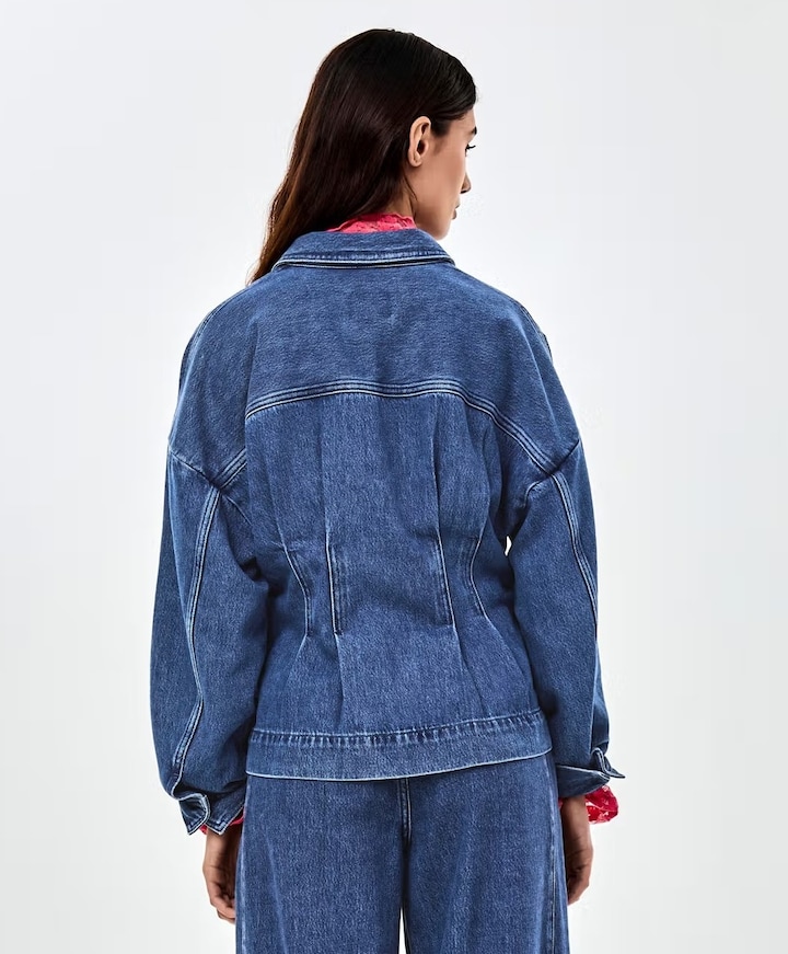 Dames blouse blauw