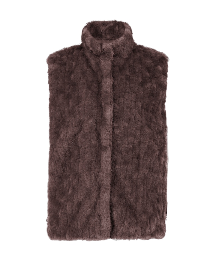 Dames gilet bruin