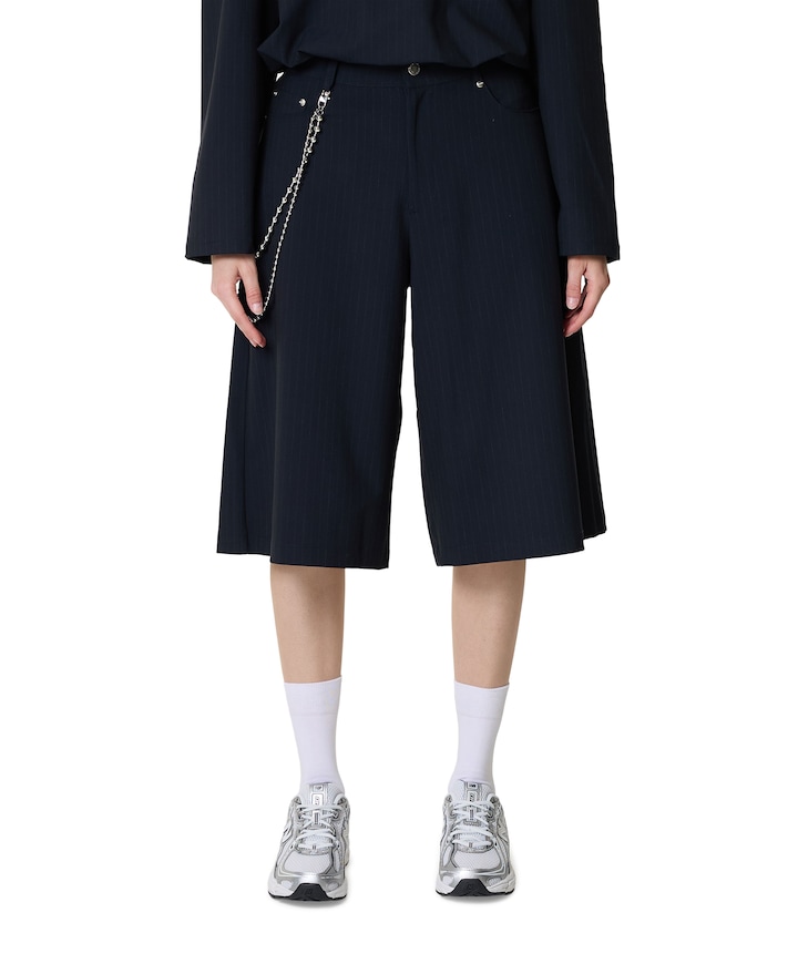 dames bermuda blauw