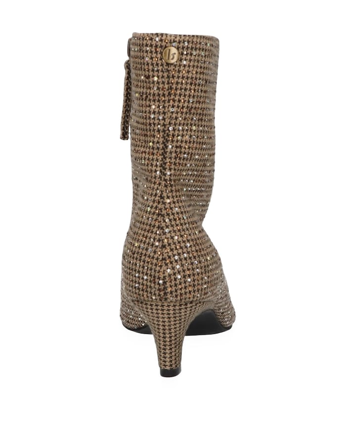 dames enkellaarzen beige