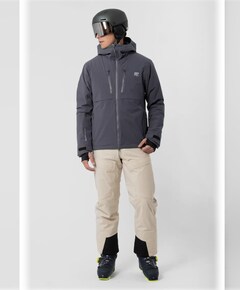 Heren ski-jas grijs