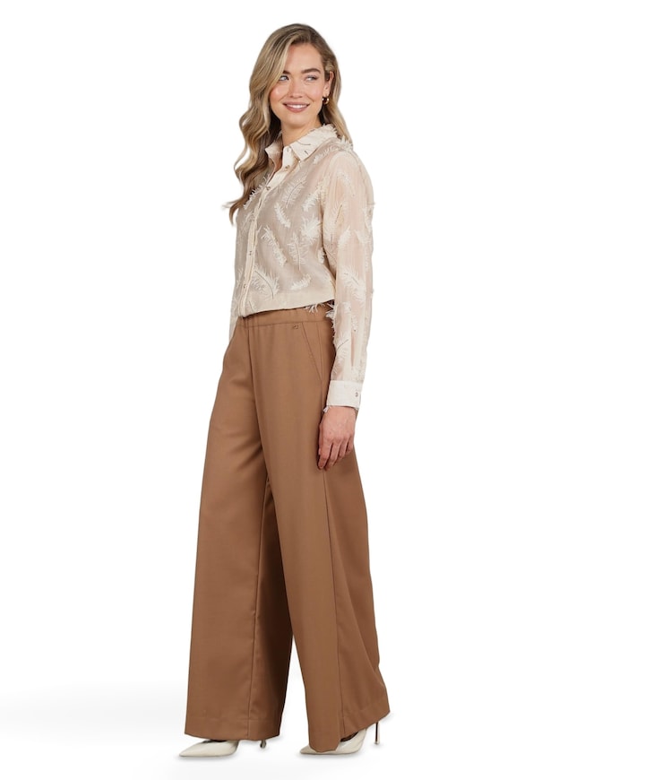 Lieve dames broek beige