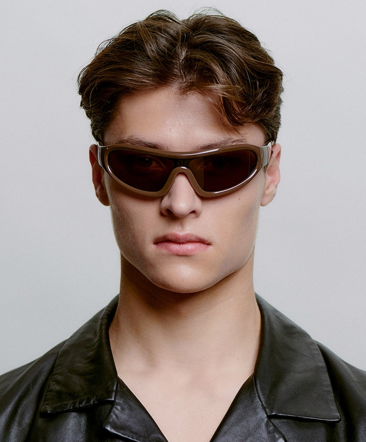 Uniseks zonnebril bruin