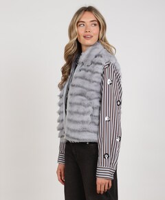 Dames gilet blauw