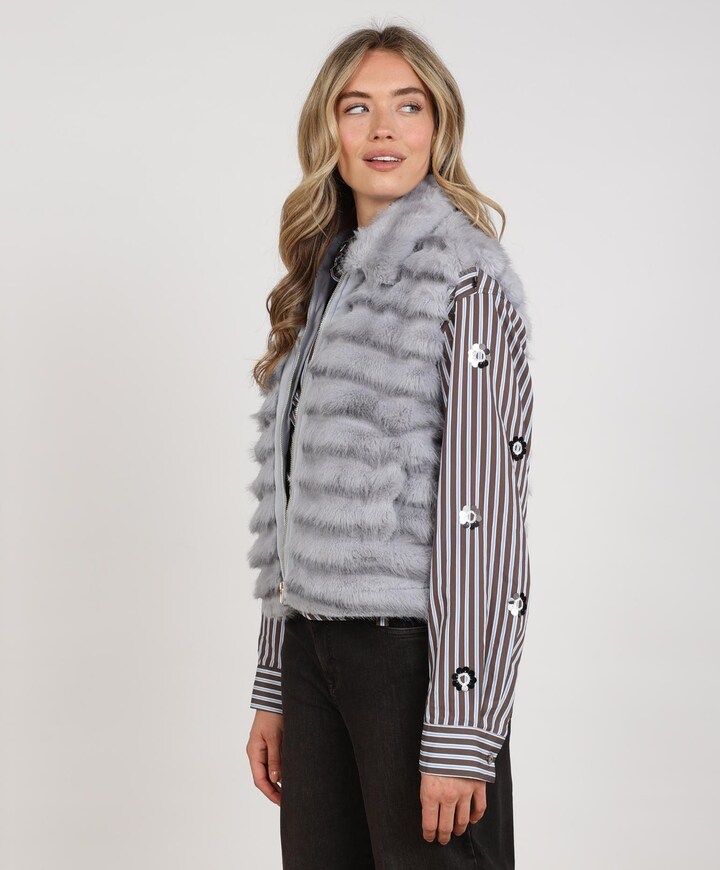 Dames gilet blauw