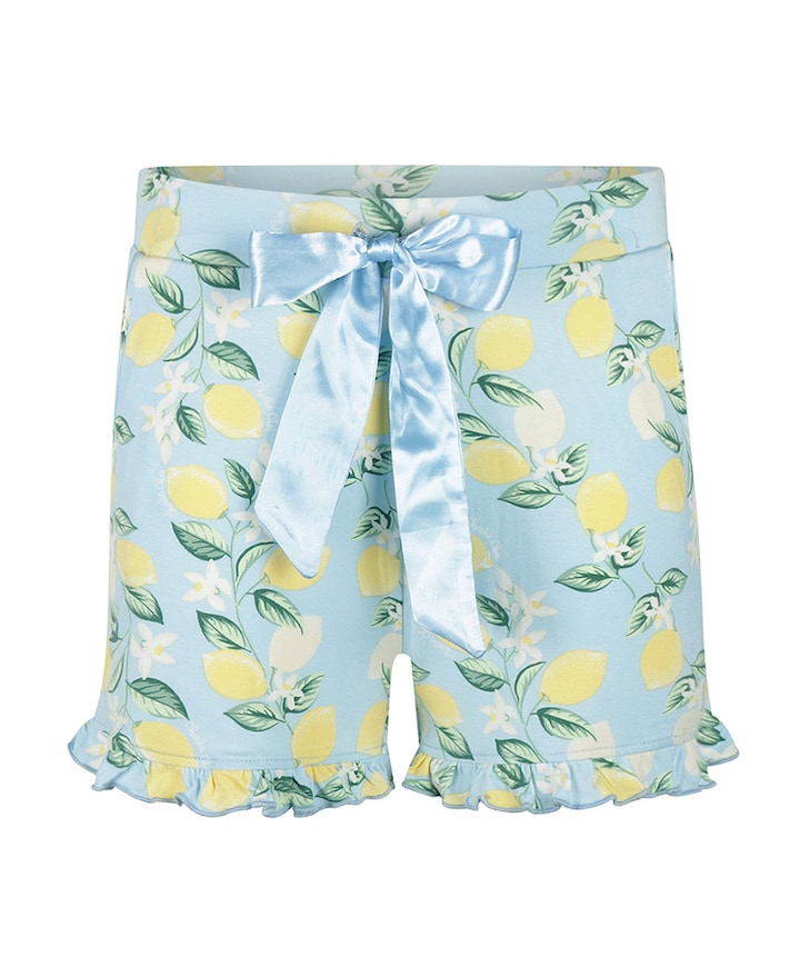 Dames pyjamashort blauw