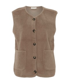 Dames gilet beige