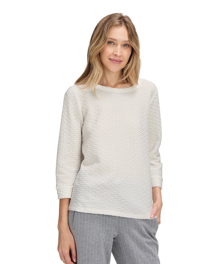 Dames longsleeve ecru