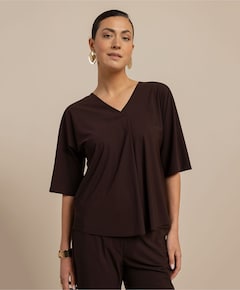 Dames T-shirt bruin