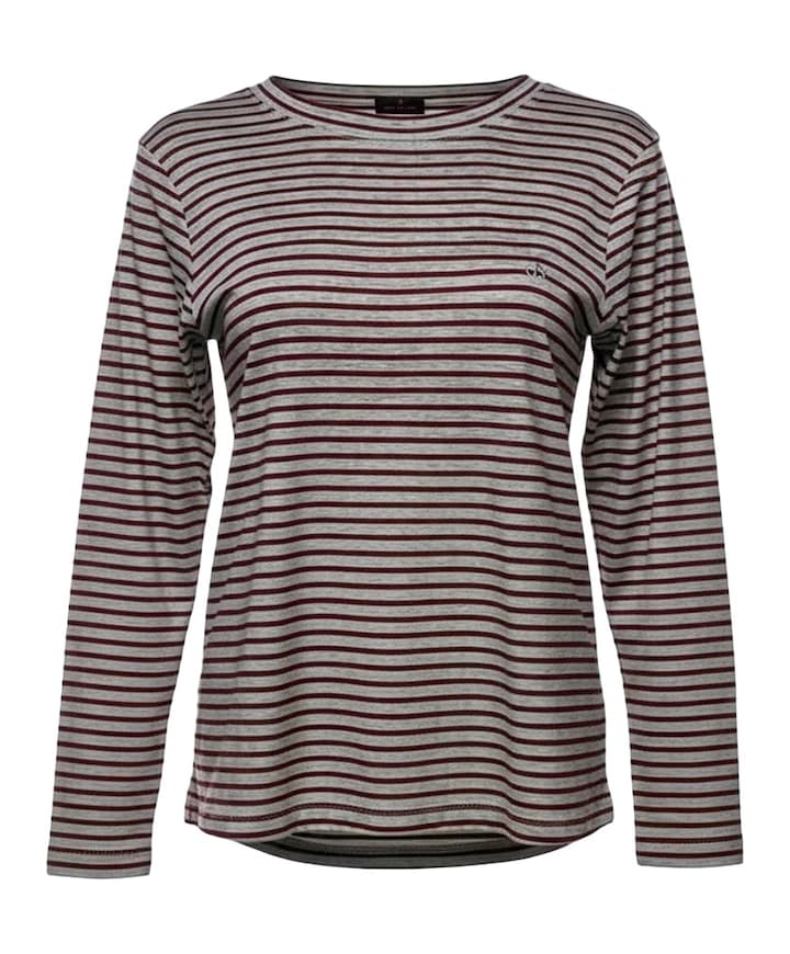 Dames longsleeve bordeaux