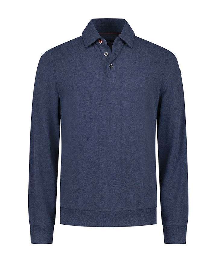 Heren polo blauw