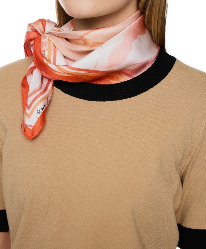 Dames sjaal oranje