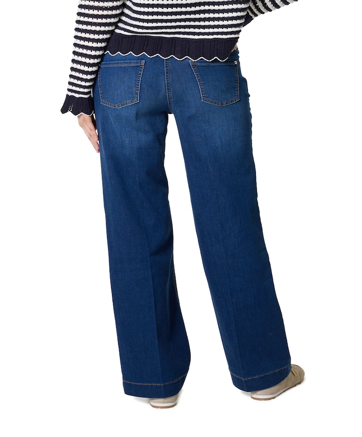 WIDE dames jeans blauw