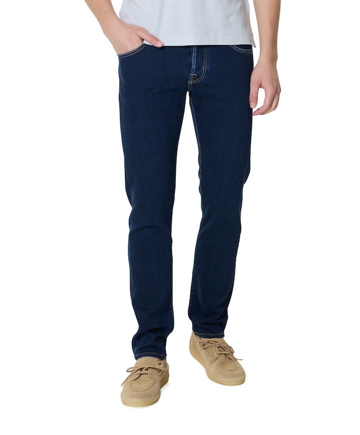 Nick Super Slim 5 pkt heren jeans blauw